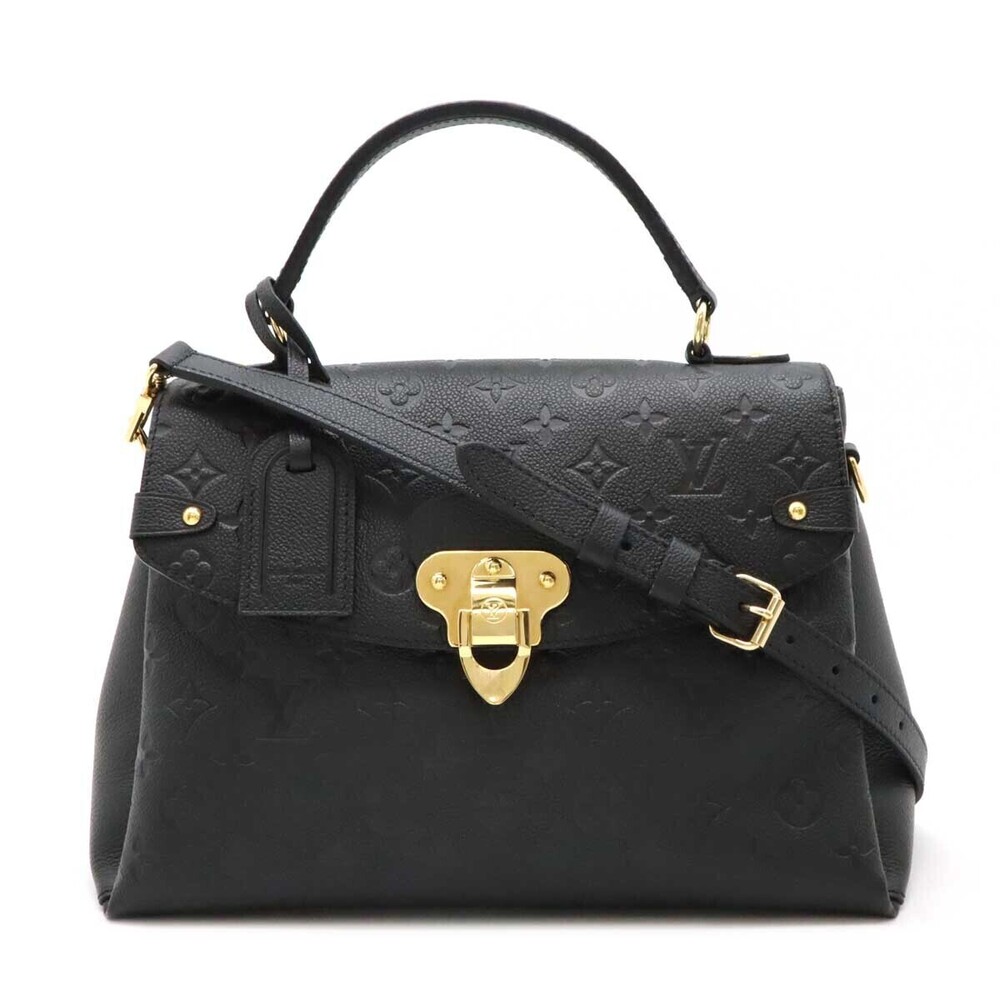 LOUIS VUITTON Monogram Empreinte Georges 2way Shoulder Bag Noir Black